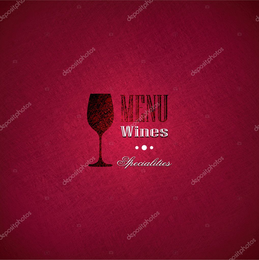 Wine menu cover design for restaurants — Stock Vector © trialhuni 38962505