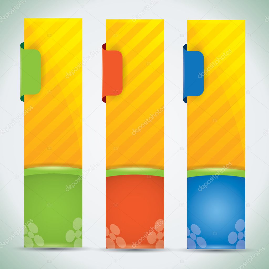 Summer banners - vector illustration with vibrant colors