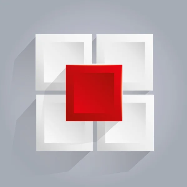 Інфографічний фон з кубиками — стоковий вектор