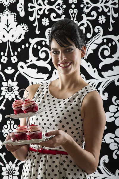 O meu prato de cupcakes — Fotografia de Stock