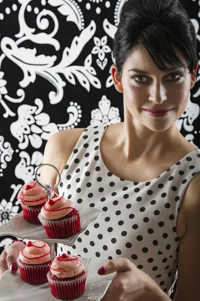 Plate in hand — Stock Photo, Image