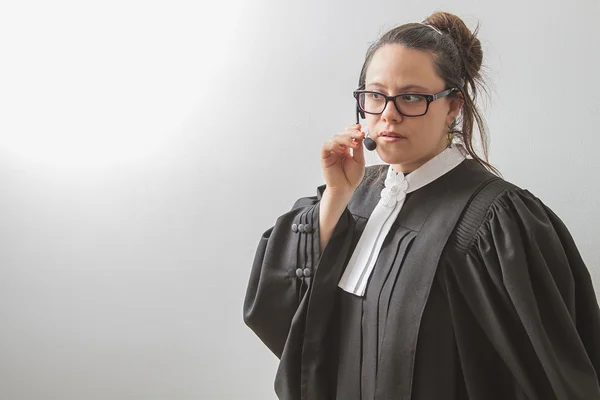 Judiciary help on the phone — Stock Photo, Image