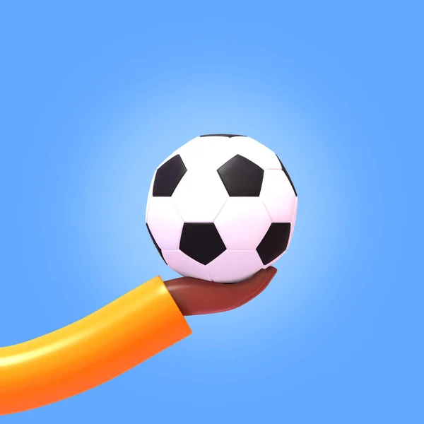 Рендеринг Ручного Футбольного Мяча — стоковое фото