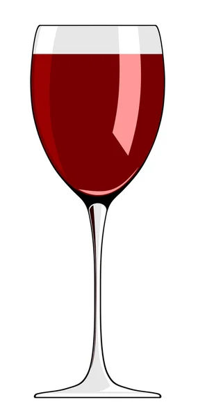 Glass of wine — Stock Vector