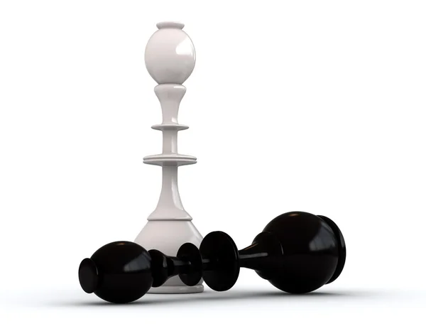 다운 블랙 체스 킹 — 스톡 사진