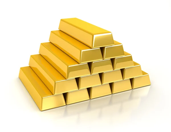 Gold bullions — Stock Photo, Image