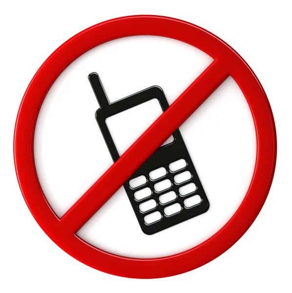 Cell phones not allowed — Stock Photo, Image