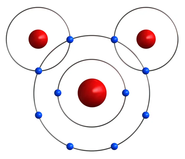 Estrutura molecular da água — Fotografia de Stock