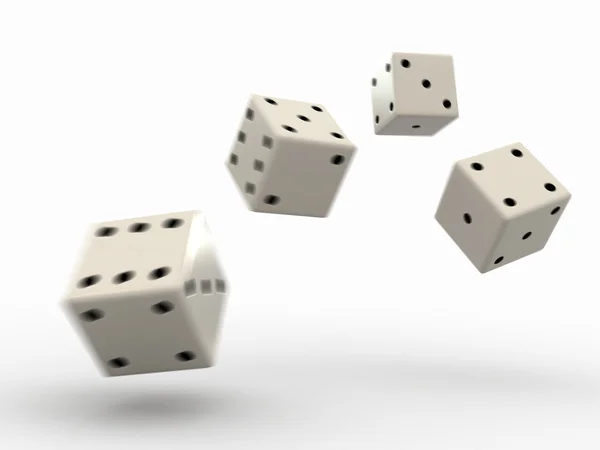 Rolling dice — Stock Photo, Image