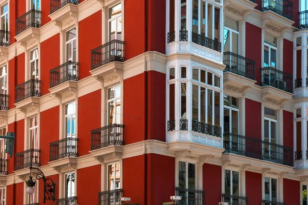 Fasade Com Janelas Valência Espanha — Fotografia de Stock
