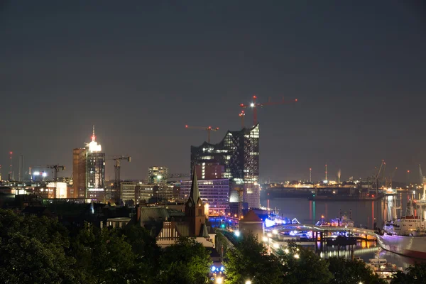 Hamburg bei Nacht — Stockfoto
