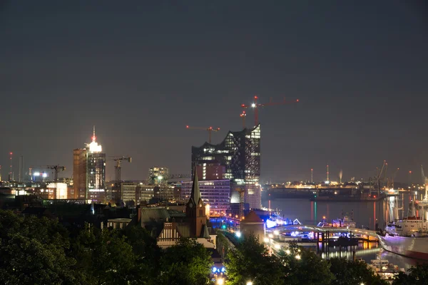 Hamburg at night — Stock Photo, Image