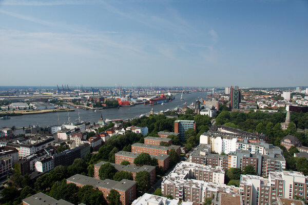 View from Hamburg during the day