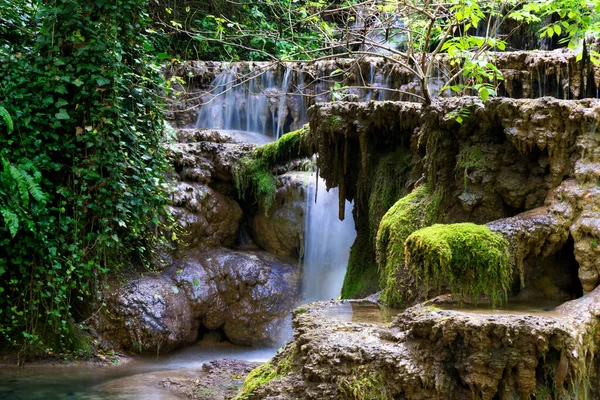 Krushuna Waterfalls Located Bulgaria Longest Waterfalls Cascade Balkan Peninsula — Stock Photo, Image