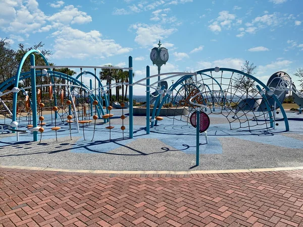 Pllayground Och Träningsutrustning Vid Community Maritime Park Pensacola Florida Usa — Stockfoto