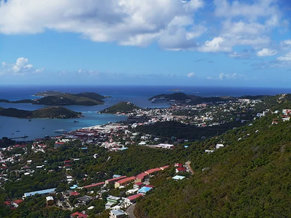 维尔京群岛圣托马斯天堂站的Charlotte Amalie视图 — 图库照片