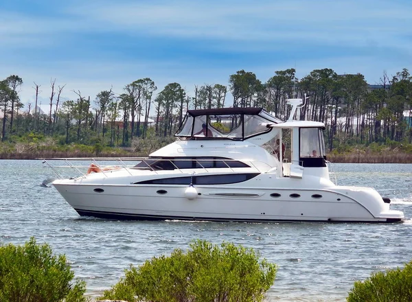 Big Lagoon State Park, Florida, ABD 'deki bataklıkta tekne gezisi.