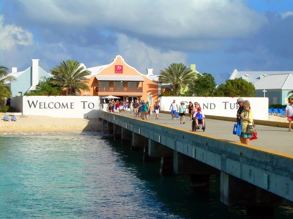 Pier Grand Turk Island Turks Caicos — стокове фото