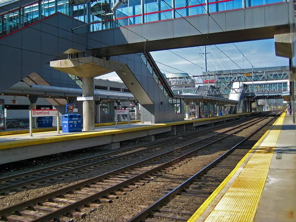 Estação Trem Metro North Stamford Connecticut — Fotografia de Stock