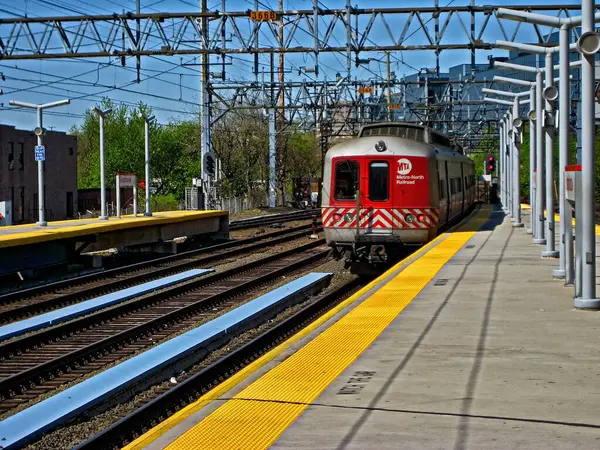 Metro Norte Estação Deixando Stamford Stamford Connecticut — Fotografia de Stock