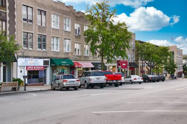 Greenwich Bulvarı 'nda alışveriş bölgesi Greenwich, Connecticut