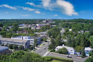 Stamford şehir merkezinin çeşitli iş yerleri ve konut binaları, Stamford, Connecticut