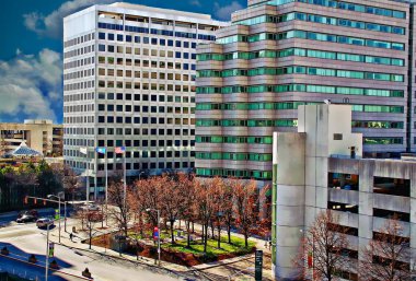 Stamford, Connecticut 'taki finans bölgesi.