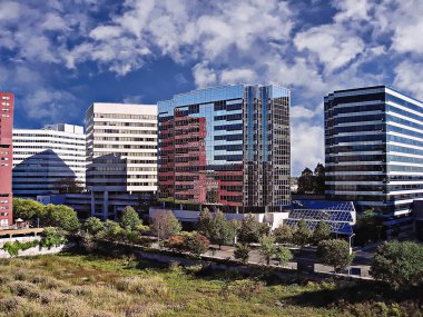 Stamford, Connecticut 'taki finans bölgesi.