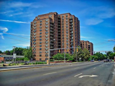 Stamford, Connecticut 'taki yüksek katlı apartman.