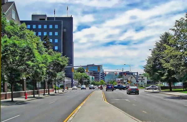 View Washington Street Downtown Stamford Connecticut — Stockfoto