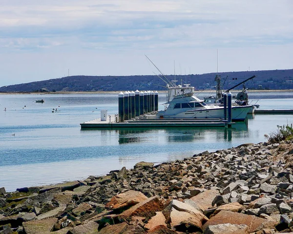 Vista Plymouth Bay Costa Plymouth Massachusetts — Foto de Stock