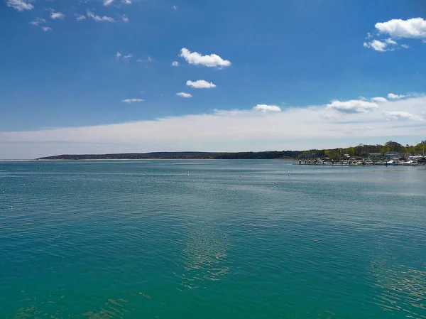 View Plymouth Bay Plymouth Massachusetts — Foto Stock