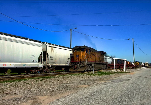 Union Pacific 9309 Железнодорожной Станции Pensacola Csx Пенсаколе Флорида Сша — стоковое фото