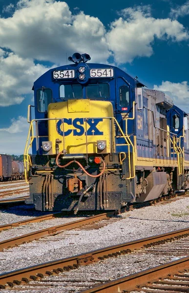 Dízelmozdony 5541 Pensacola Csx Pályaudvaron Pensacola Florida Usa — Stock Fotó