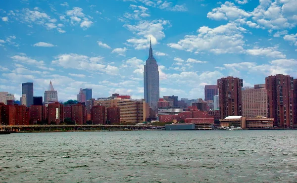 View New York City Skyline Empire State Building New York — Stock Fotó