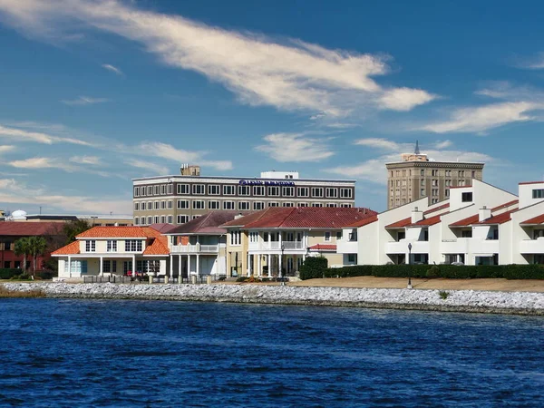 View of Port Royal and the downtown business district in Pensacola, Florida