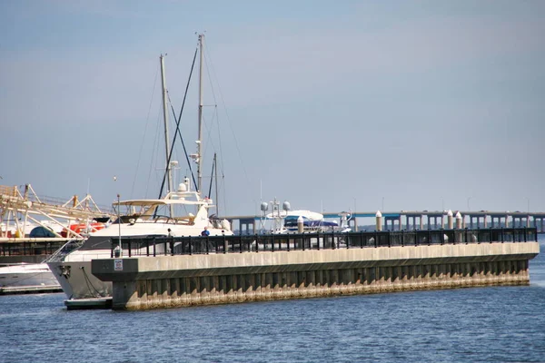 Die Uferpromenade Von Pensacola Der Pensacola Bay Florida Usa — Stockfoto