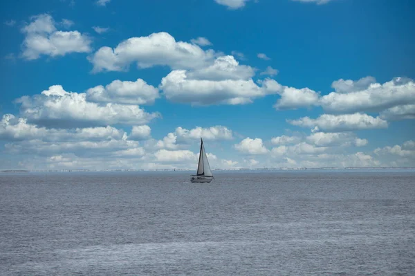 米国フロリダ州ペンサコーラ湾の帆船 — ストック写真