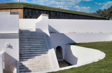 İspanyol Su Bataryası, Fort Barrancas, Körfez Adaları Ulusal Sahil, Pensacola, Florida