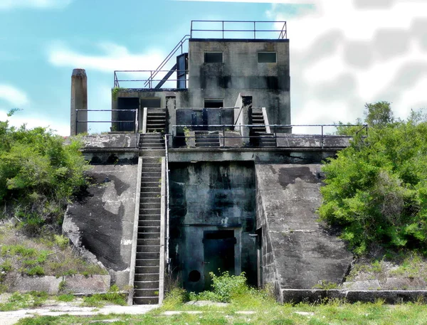 Körfez Adaları Ulusal Denizi Fort Pickens Florida Daki Battery Worth — Stok fotoğraf