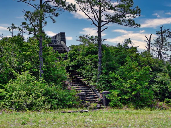 Steps Leading Battery Worth Fort Pickens Gulf Islands National Seashore — Stock Photo, Image