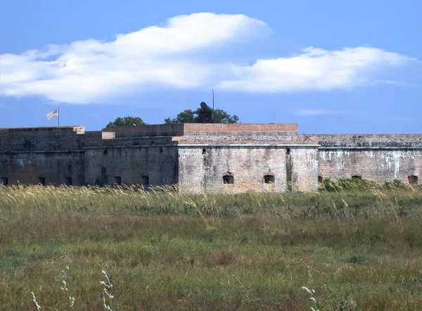 Εξωτερικό Τείχος Στο Fort Pickens Gulf Island National Seastore Στην — Φωτογραφία Αρχείου