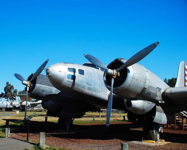 Old, airplane,airport, airfield. — Stock Photo, Image