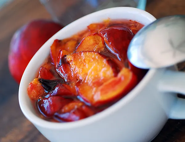 Nectarine, peach jam. — Stock Photo, Image