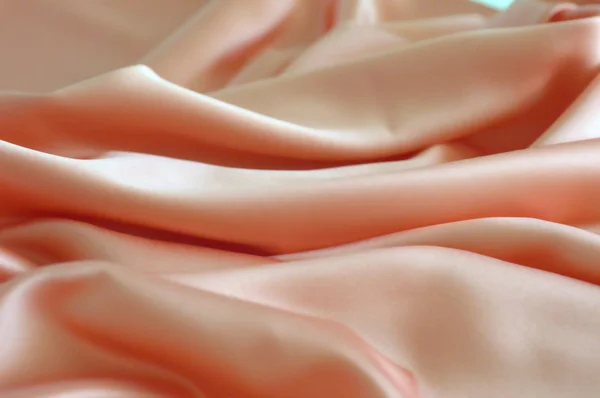 Peach silk background. — Stock Photo, Image