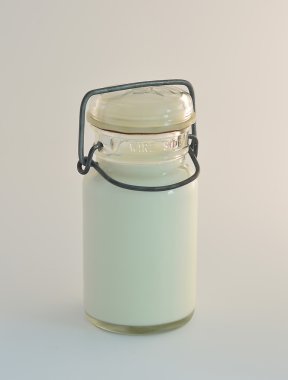 Amerikan vintage süt şişesi.