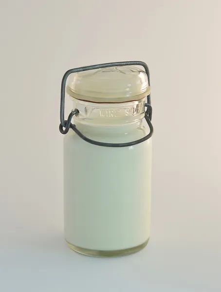 Amerikanische Vintage Milchflasche. — Stockfoto