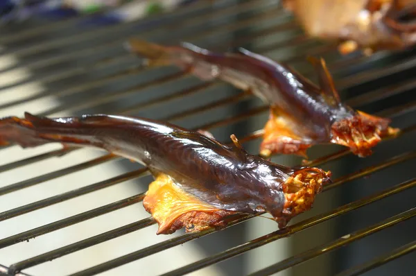 Smoked catfish. — Stock Photo, Image