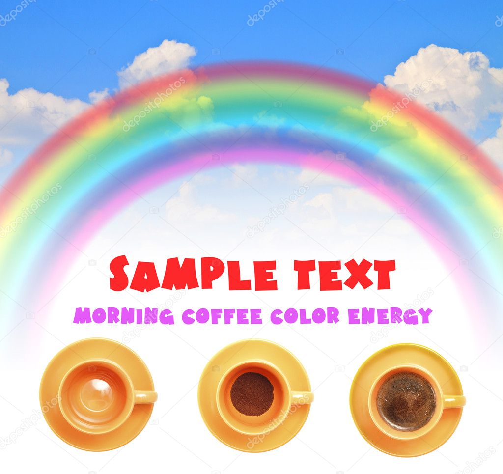 Rainbow Blue Summer Sky Color Stock Photo Image By C Strelov