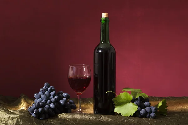 Uvas e vinho — Fotografia de Stock
